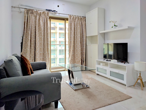Bedroom of Vasant Blossom Trustedstay Service Apartment in Andheri East